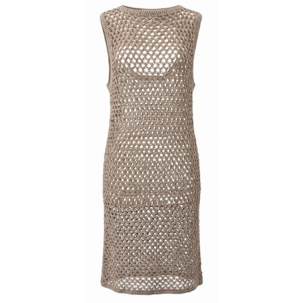 Malo Beige Cotton Women Women's Dress